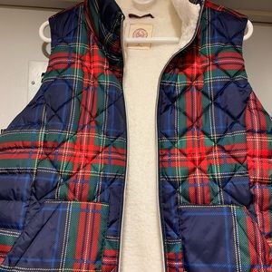 So Brand/ Ladies Plaid Vest
